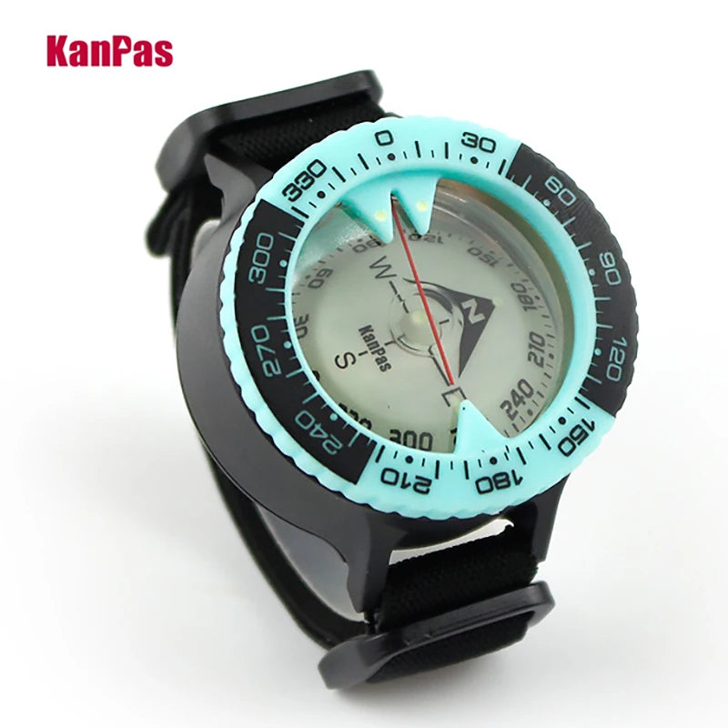 KANPAS 6BAR Scuba diving compass / Dive compass / Compass sea navigation / Blue compass glow / diving luminous signal