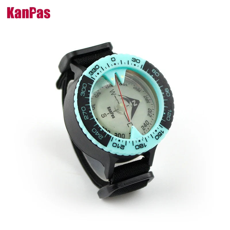 KANPAS 6BAR Scuba diving compass / Dive compass / Compass sea navigation / Blue compass glow / diving luminous signal