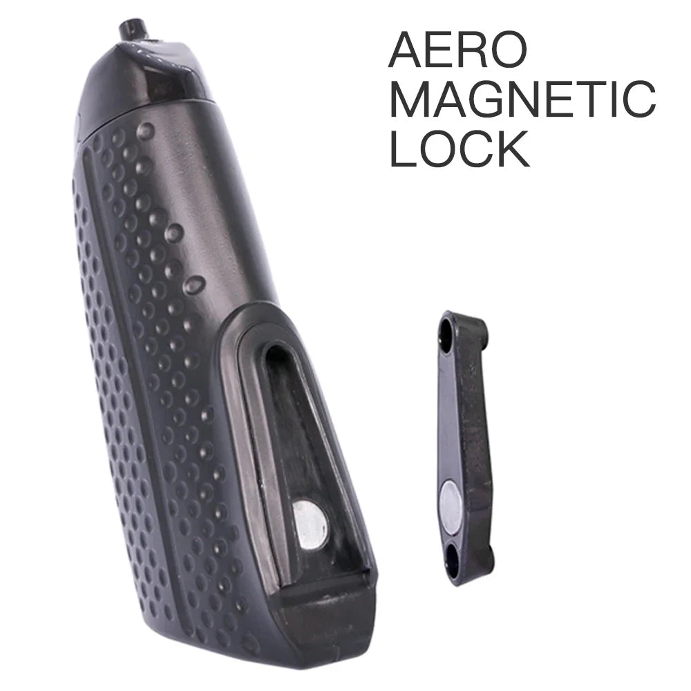 Aero Bicycle pba free squeeze Road mtb Time Trail TT Track Bike Water Bottle with Attached Bottle Cage Magnetic Mounting bases