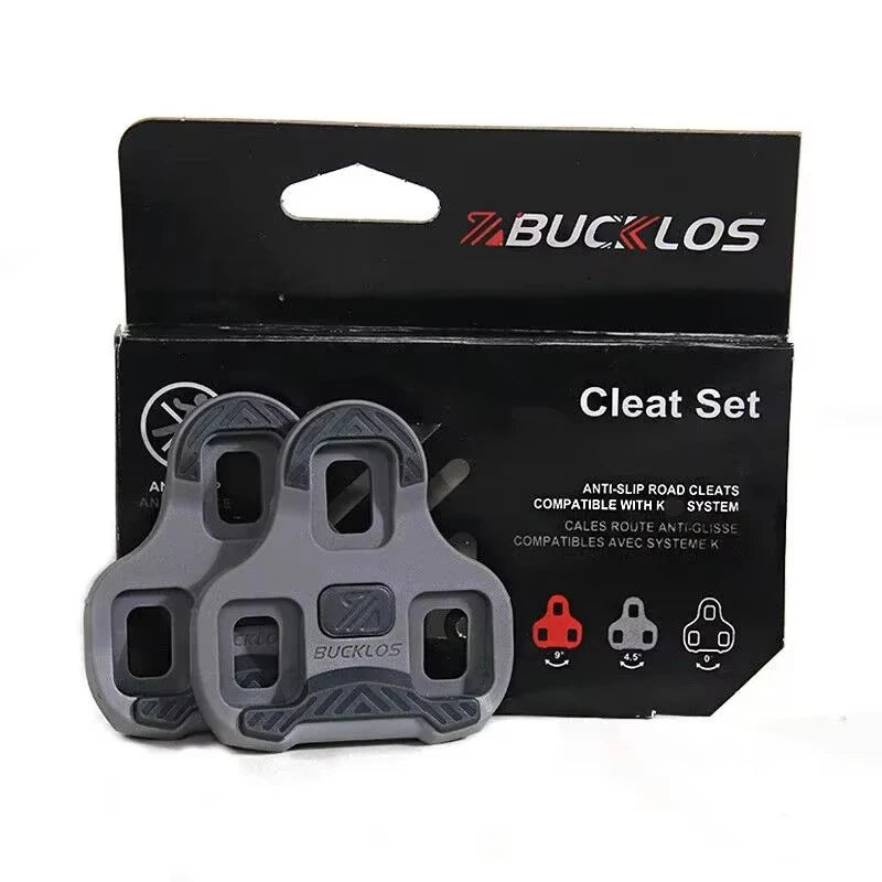 LOOK Keo Cleats 용 BUCKLOS 플로트로드 사이클링 신발 Look Keo 자전거 용 페달 클리트 자동 잠금 페달 플레이트 4.5/9 학위 1/2pc