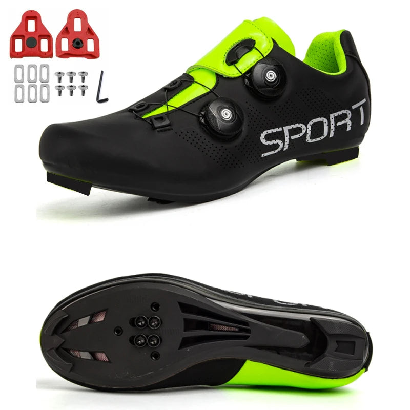 Hot Sale Ultralight Cycling Shoes Self-Locking Racing Road Bike Shoes MTB Flat Sneakers Men Bicycle SPD Cleat Sport Shoes Unisex