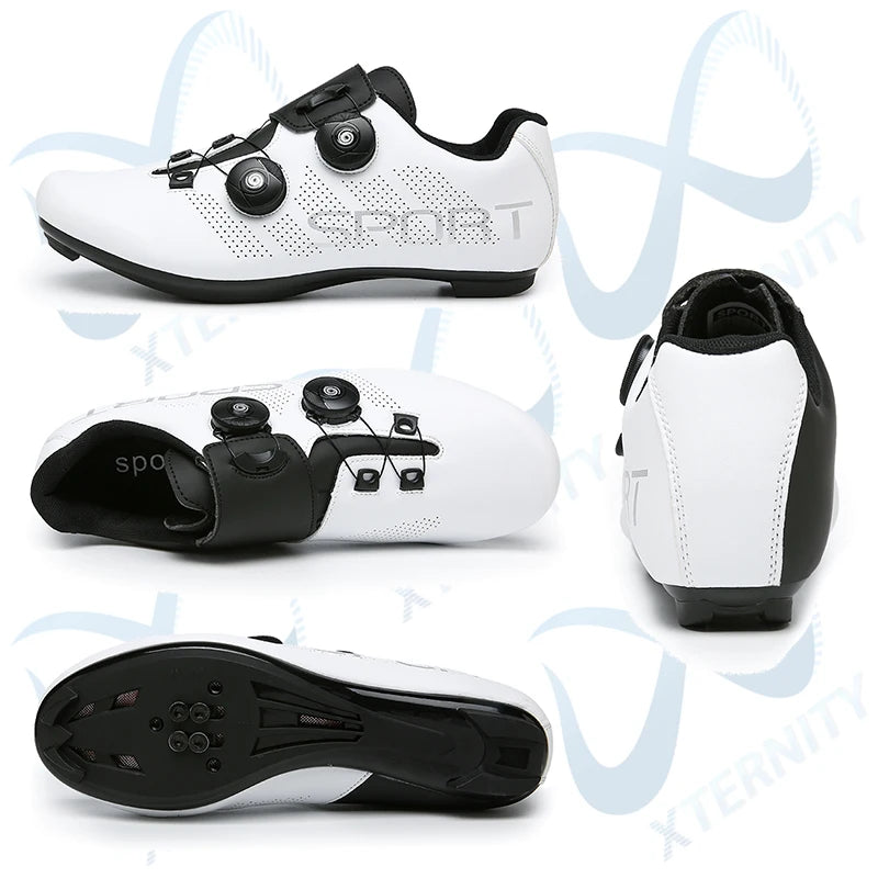 Hot Sale Ultralight Cycling Shoes Self-Locking Racing Road Bike Shoes MTB Flat Sneakers Men Bicycle SPD Cleat Sport Shoes Unisex