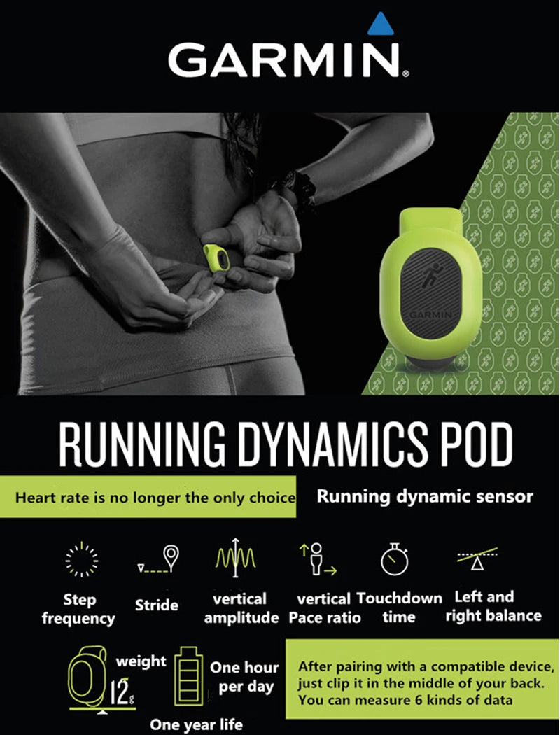 Garmin POD Running Dynamic Sensor RDP suporta Fenix6/245/735 XT/Tactux Delta/Enduro/Marq/Forerunner 245/745/935/645/Fenix5/5x