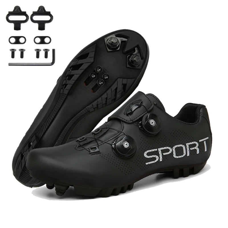 Hot Sale Ultralight Cycling Shoes Self-Locking Racing Road Bike Shoes MTB Flat Sneakers Men Bicycle SPD Cleat Sport Shoes Unisex