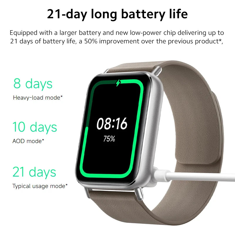 Global Version Xiaomi Smart Band 9 Pro 1.74'' display with 2.5D cover glass Supports 150+ sports Up to 21 days of battery life