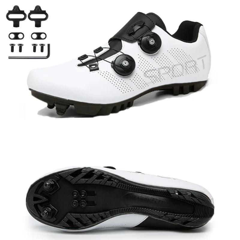 Hot Sale Ultralight Cycling Shoes Self-Locking Racing Road Bike Shoes MTB Flat Sneakers Men Bicycle SPD Cleat Sport Shoes Unisex