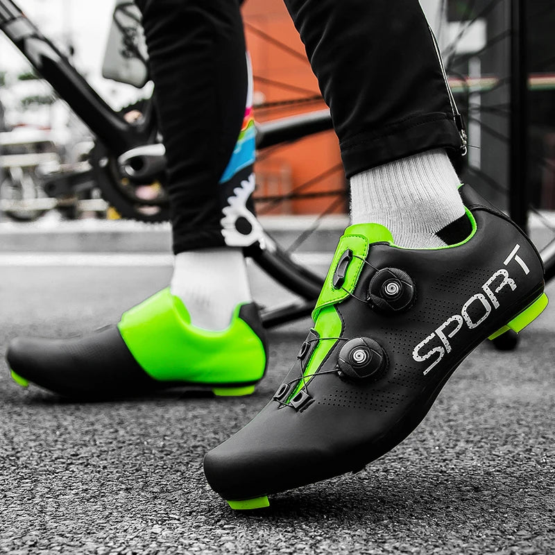 Hot Sale Ultralight Cycling Shoes Self-Locking Racing Road Bike Shoes MTB Flat Sneakers Men Bicycle SPD Cleat Sport Shoes Unisex