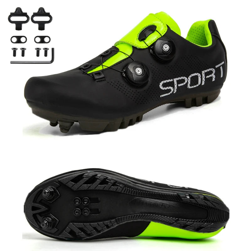 Hot Sale Ultralight Cycling Shoes Self-Locking Racing Road Bike Shoes MTB Flat Sneakers Men Bicycle SPD Cleat Sport Shoes Unisex