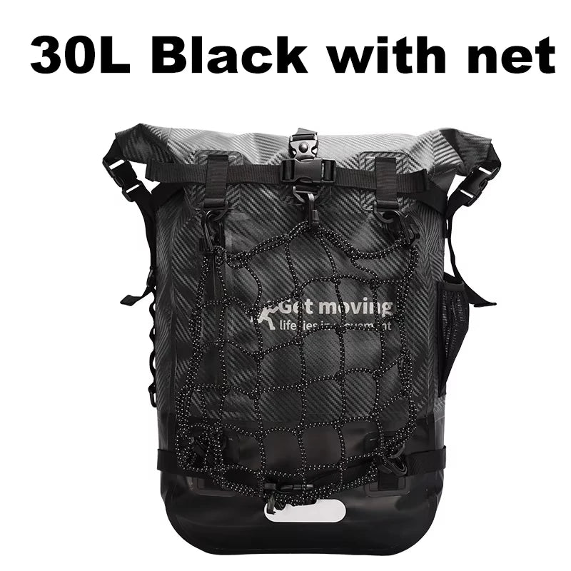 30L Outdoor Waterproof Backpack Large Capacity Swimming Bag Dry Sack Floating Dry Gear Bags Boating Fishing Rafting Trekking Bag