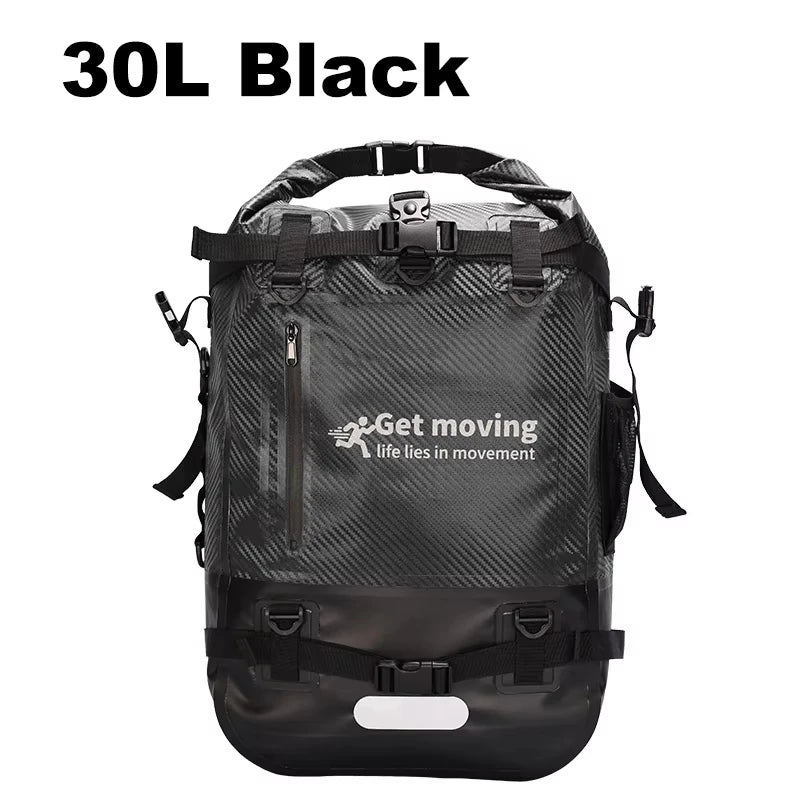 30L Outdoor Waterproof Backpack Large Capacity Swimming Bag Dry Sack Floating Dry Gear Bags Boating Fishing Rafting Trekking Bag