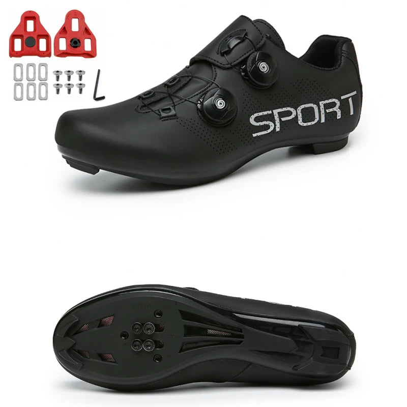 Hot Sale Ultralight Cycling Shoes Self-Locking Racing Road Bike Shoes MTB Flat Sneakers Men Bicycle SPD Cleat Sport Shoes Unisex
