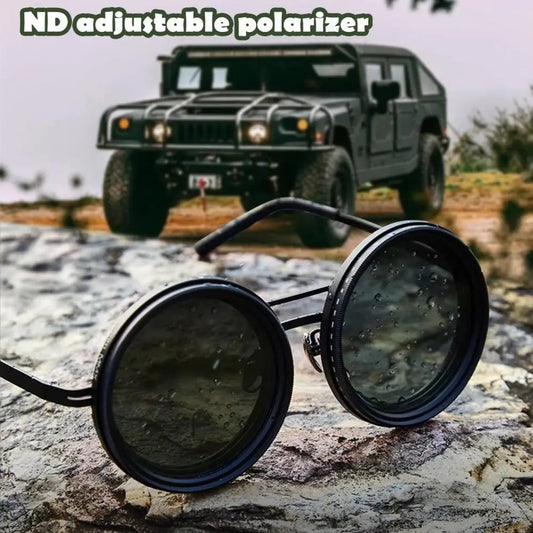 Mountaineering Glasses New 9-speed ND2-400 Adjustable Dimming Fishing Sunglasses UV Anti-UV Personalized Polarized Sunglasses