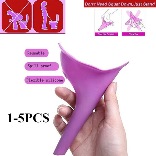 Mulheres mictório levante-se dispositivo de micção barraca acampamento ao ar livre feminino mictório viagem portátil caminhadas silicone macio ferramentas emergência